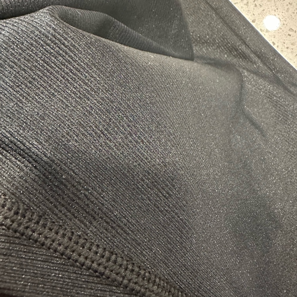 AERIE Ribbed Shine High Waisted Legging NWT Black Size XS - Picture 5 of 8